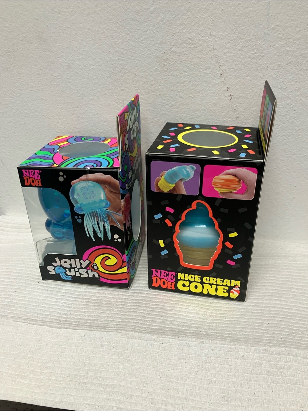 Nee Doh Blue Jellyfish and Ice Cream Cone Squishy Sensory Toy bundle - Picture 3 of 7